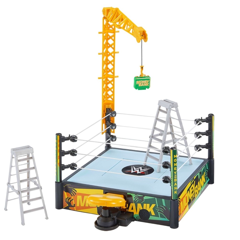 WWE Money in The Bank Cash-in Ring Playset 2 Play Modes & 40+ Sounds & Phrases
